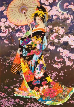 日本の桜アジア Oil Paintings